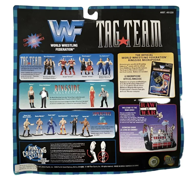 1997 WWF Jakks Pacific Tag Team Series 1 New Blackjacks: Blackjack Bradshaw & Blackjack Windham