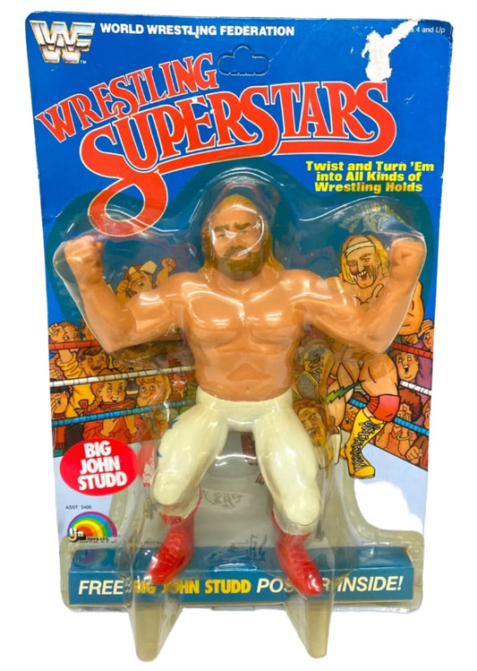 1985 WWF LJN Wrestling Superstars Series 1 Big John Studd [5-Back Card]