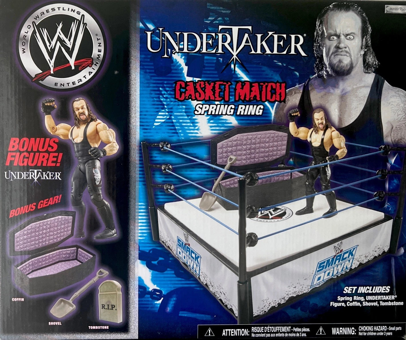 2007 WWE Jakks Pacific The Undertaker's Casket Match Spring Ring
