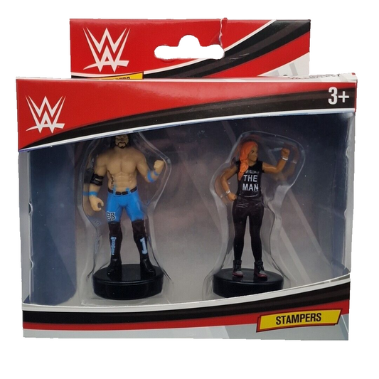 2020 WWE PMI Stampers 2-Pack: AJ Styles & Becky Lynch