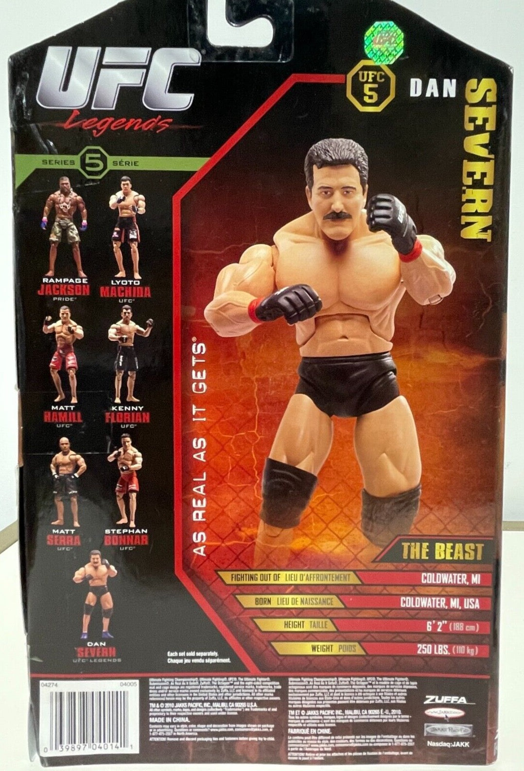 2010 Jakks Pacific UFC 5 Series 5 Legends Dan Severn