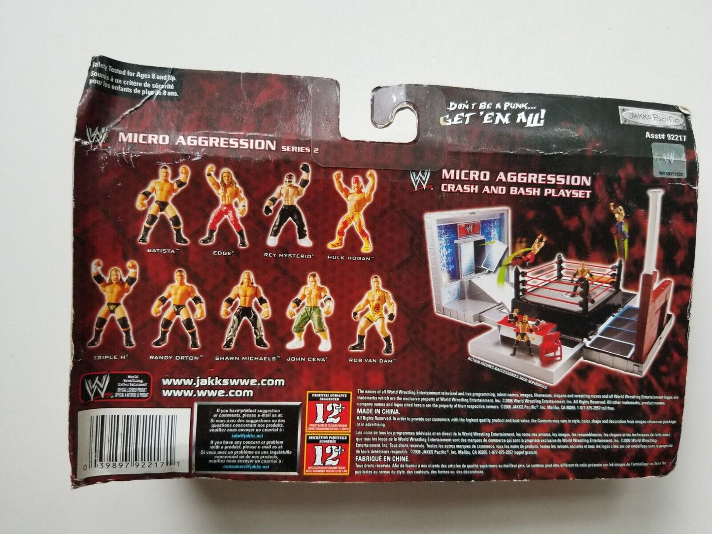 2007 WWE Jakks Pacific Micro Aggression Series 2 Triple H, Shawn Michaels & Randy Orton