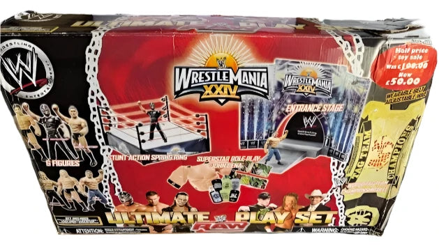 2008 WWE Jakks Pacific Havoc Unleased Ultimate Raw Play Set [With