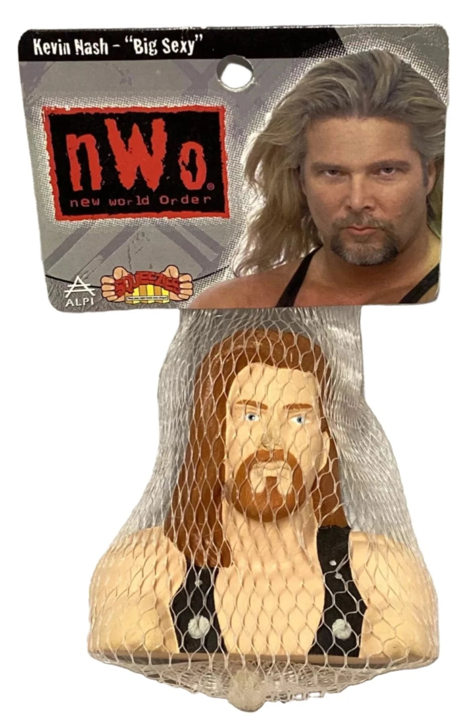 1999 WCW Alpi International Squeezies "Big Sexy" Kevin Nash Keychain