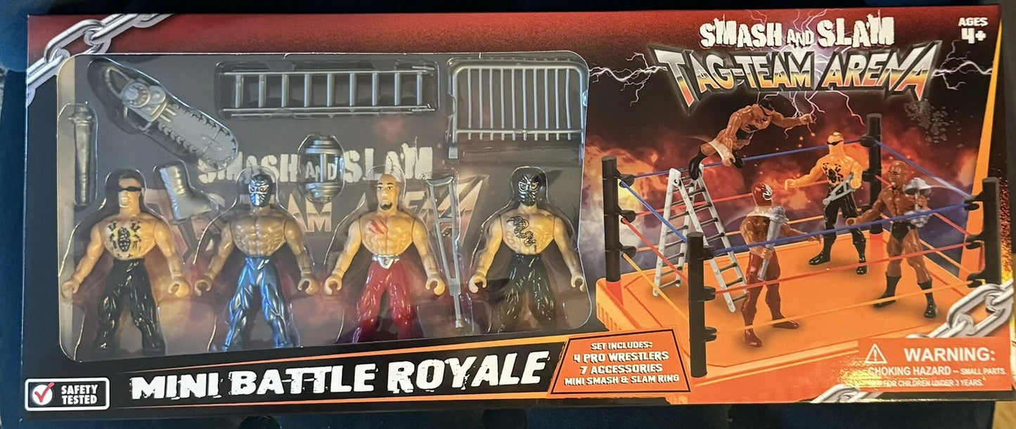 Bootleg/Knockoff Smash and Slam Tag Team Arena Mini Battle Royale