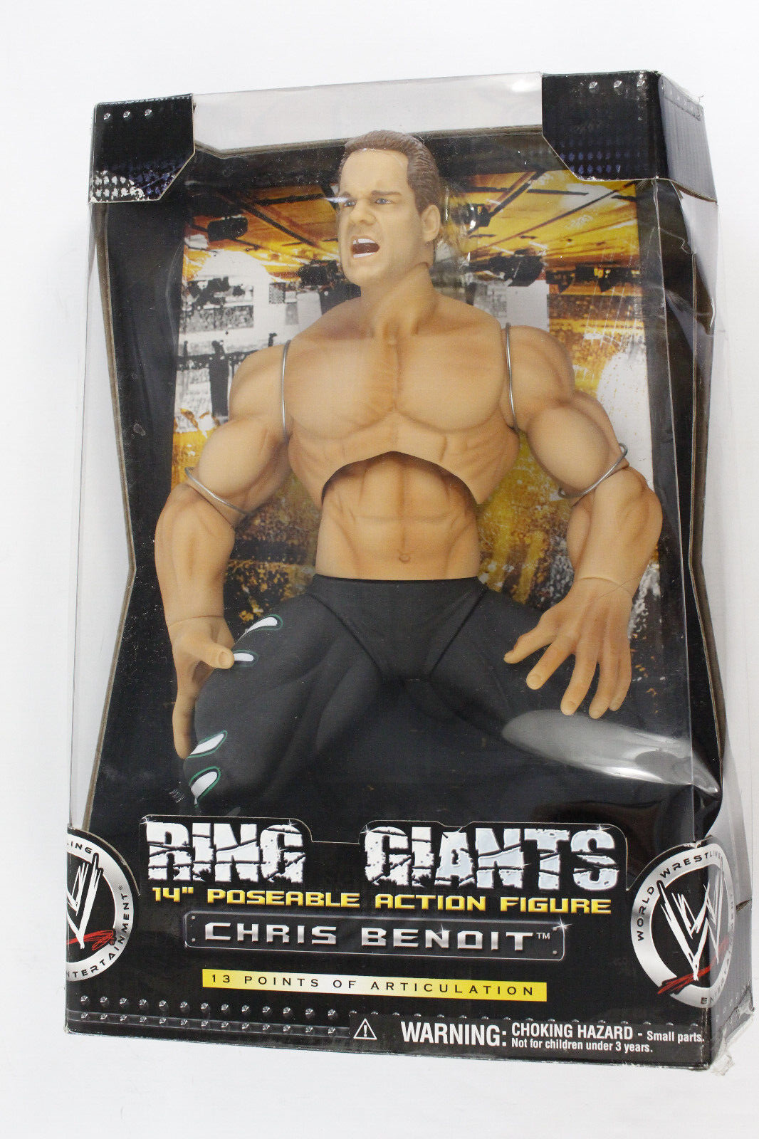 2005 WWE Jakks Pacific Ring Giants Series 1 Chris Benoit 2005 WWE Jakks Pacific Ring Giants Series 1 Chris Benoit