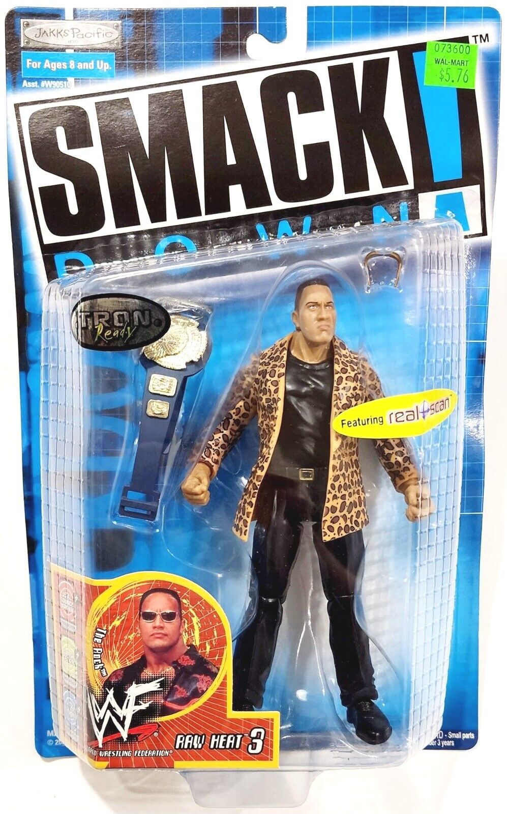 2000 WWF Jakks Pacific Titantron Live Raw Heat Series 3 The Rock