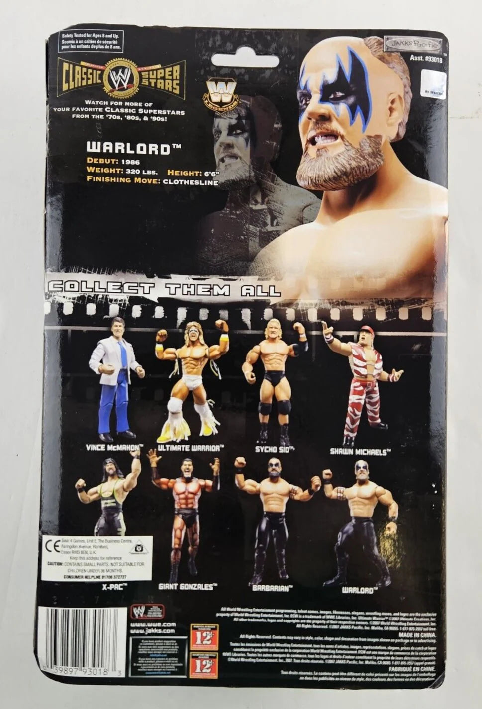 2007 WWE Jakks Pacific Classic Superstars Series 16 The Warlord