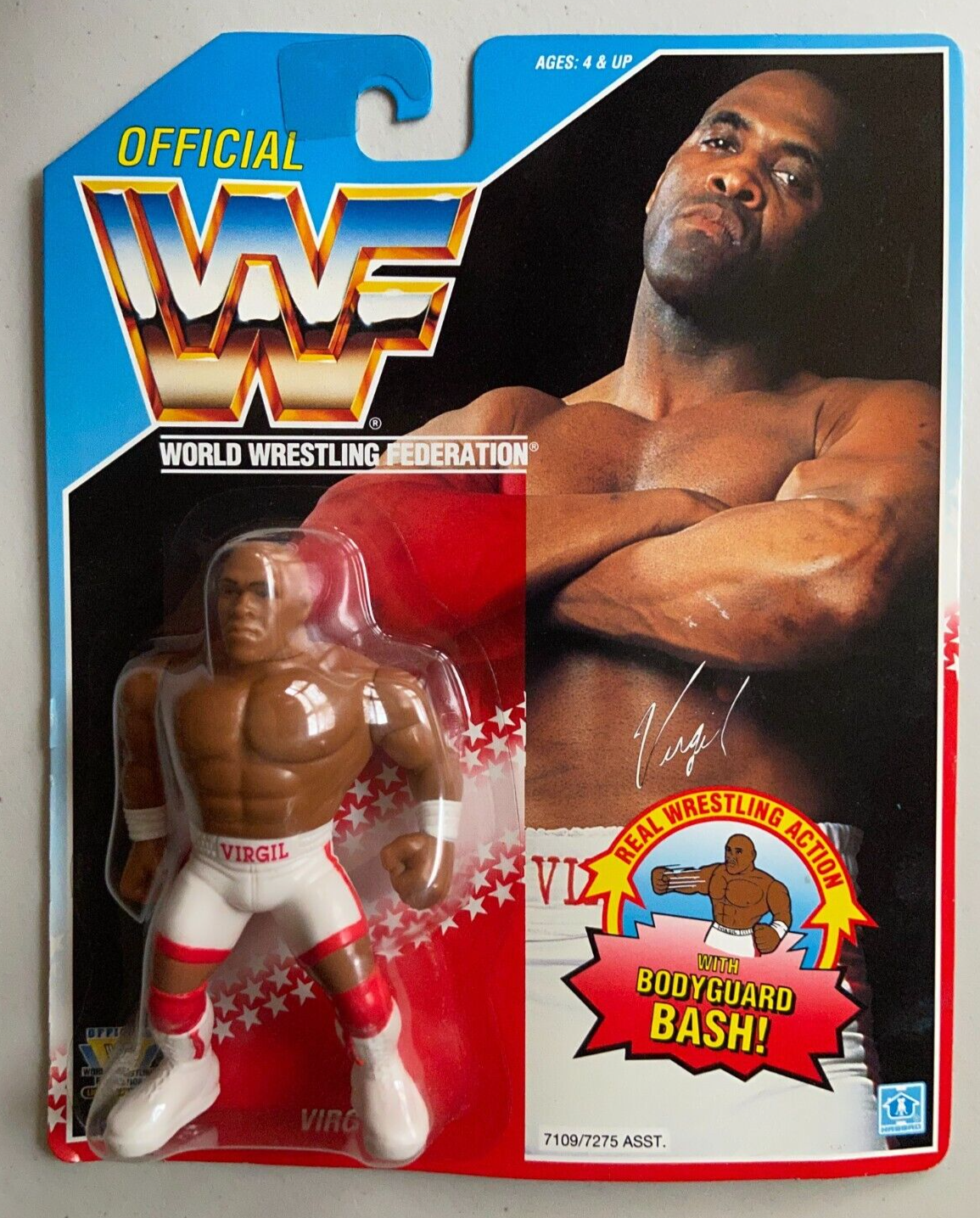 1993 WWF Hasbro Series 5 Virgil with Bodyguard Bash! – Wrestling