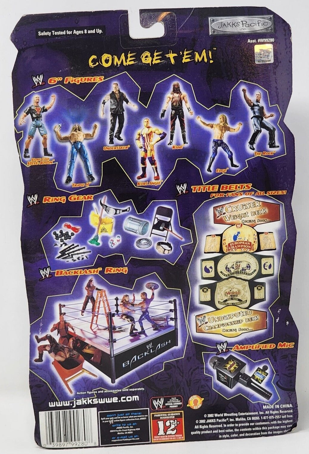 2002 WWE Jakks Pacific Titantron Live Match Champs Booker T