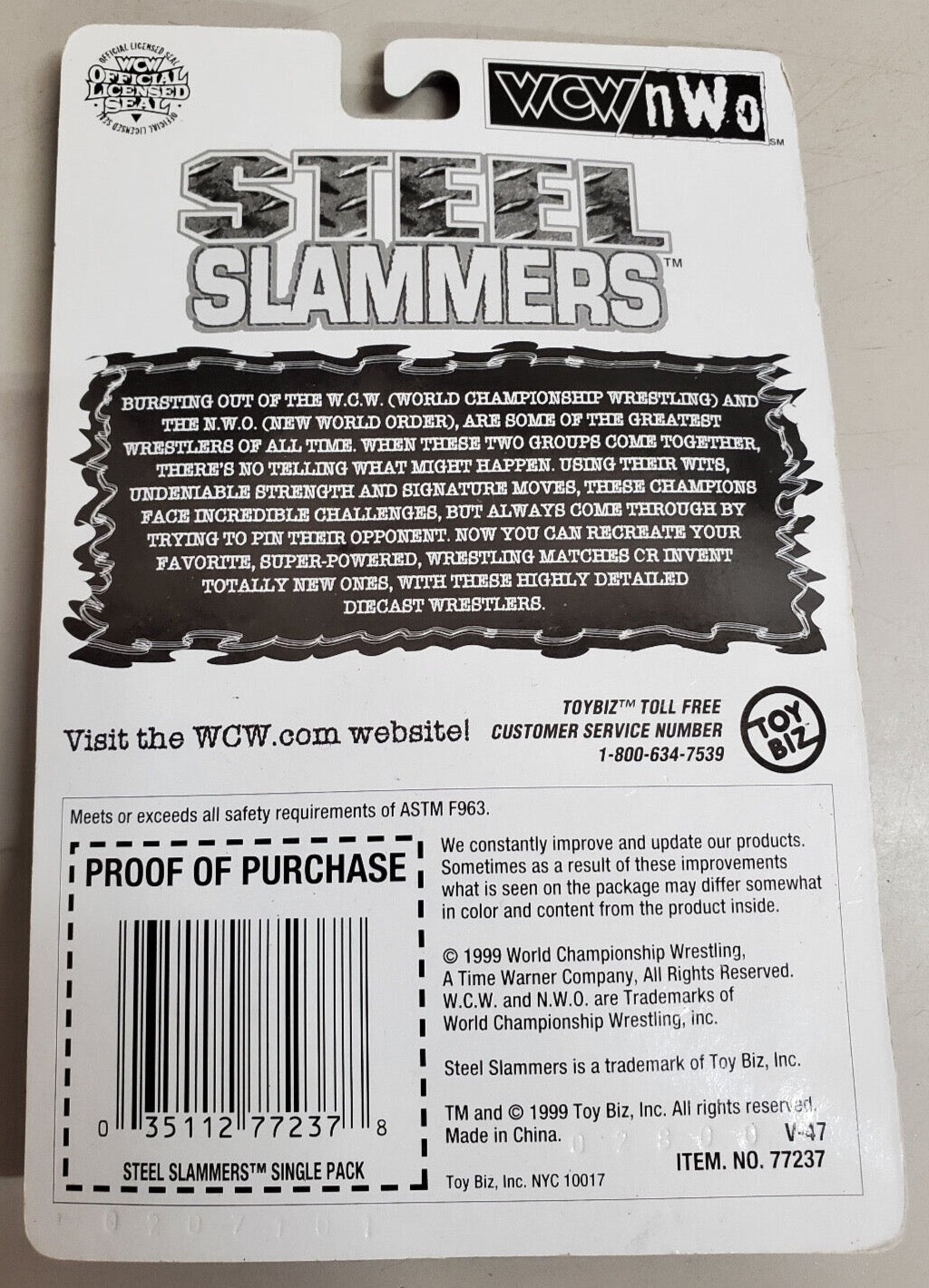 1999 WCW Toy Biz Steel Slammers "Macho Man" Randy Savage