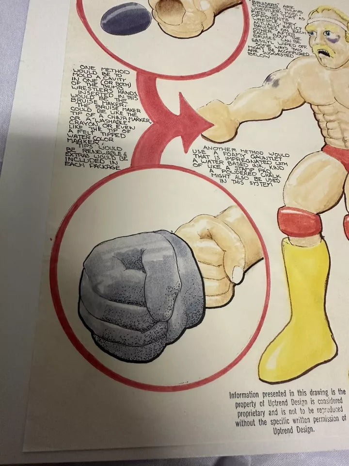 Unreleased WWF LJN Wrestling Superstars Thumb Wrestlers Bruisers