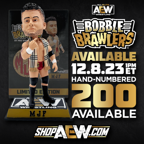 2023 AEW Pro Wrestling Tees Bobble Brawlers MJF