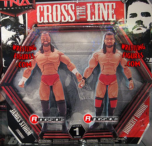 2010 TNA Wrestling Jakks Pacific Cross the Line Series 1 James Storm & Robert Roode
