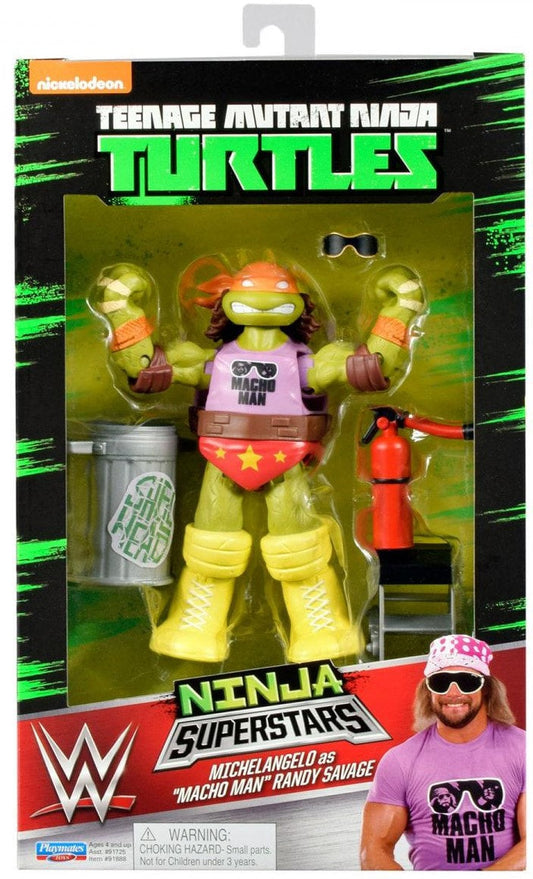 2016 Playmates Toys Teenage Mutant Ninja Turtles WWE Ninja Superstars Series 1 Michelangelo as "Macho Man" Randy Savage [Exclusive]