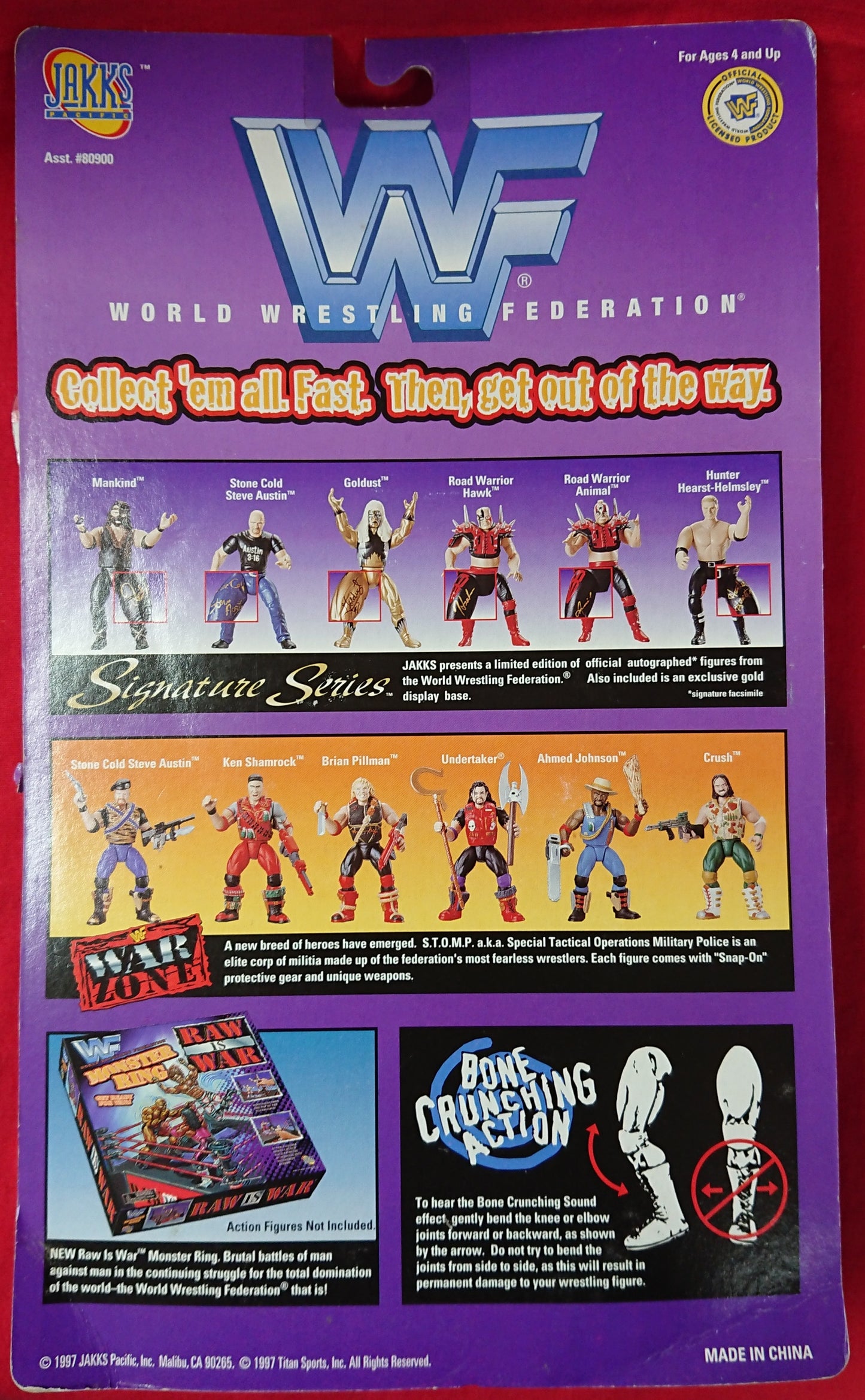 1997 WWF Jakks Pacific Signature Series 1 Hawk