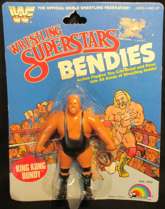 1986 WWF LJN Wrestling Superstars Bendies Series 1 King Kong Bundy