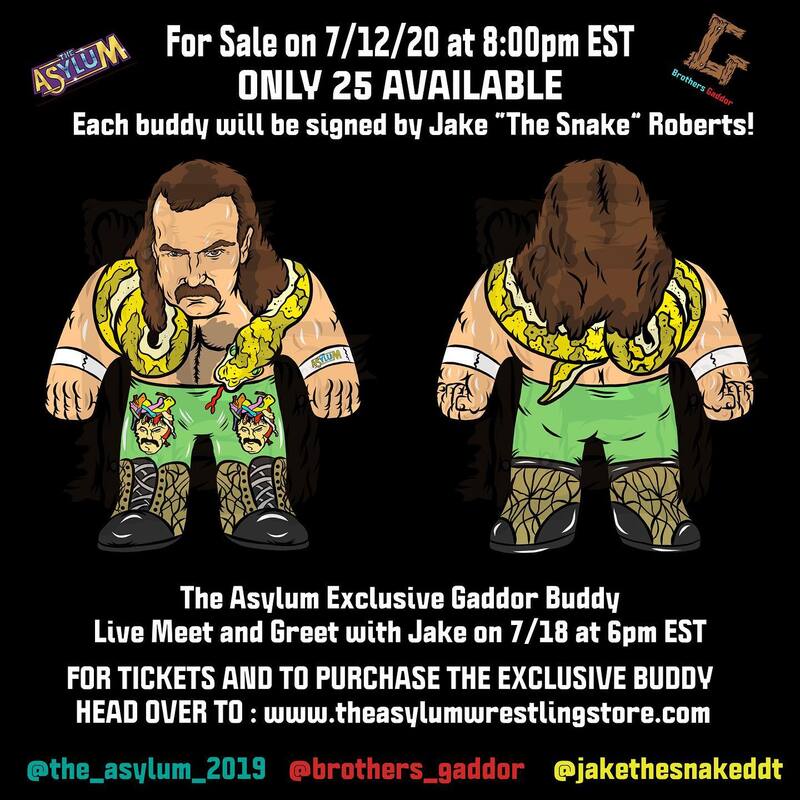 2020 Brothers Gaddor Officially Licensed Gaddor Buddies Jake "The Snake" Roberts
