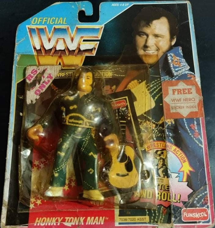 1995 WWF Funskool Honky Tonk Man with Rattle and Roll!