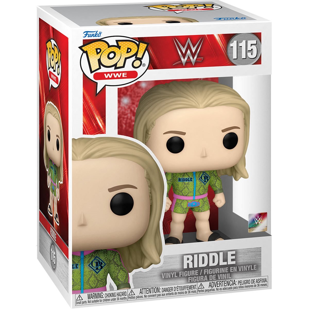 2022 WWE Funko POP Vinyls 115 Riddle Wrestling Figure Database