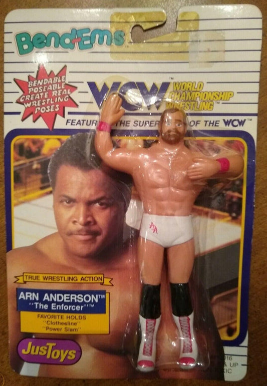 1990 WCW Just Toys Bend-Ems Arn Anderson [Small Card]