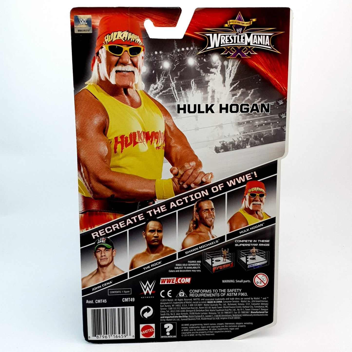2015 WWE Mattel Basic WrestleMania Heritage Series 3 Hulk Hogan