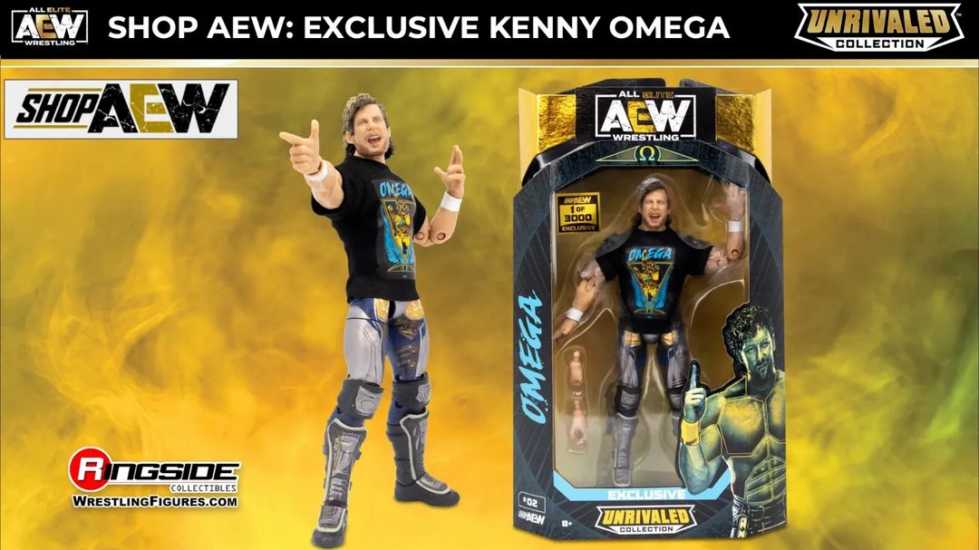 2022 AEW Jazwares Unrivaled Collection Shop AEW Exclusive #02 "Golden Wings" Kenny Omega