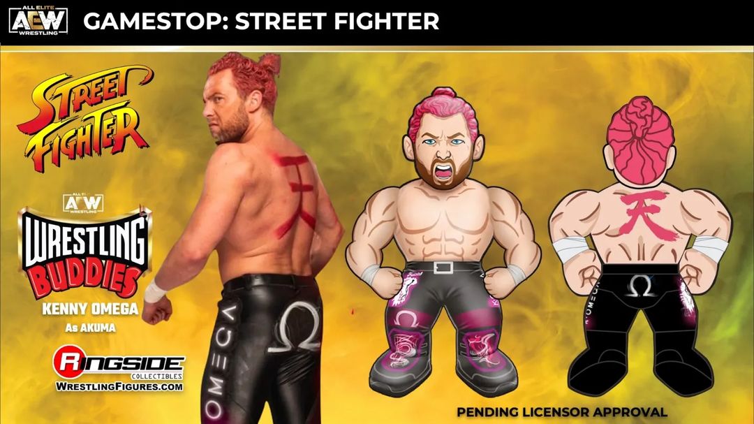 2022 AEW Jazwares Wrestling Buddies GameStop Exclusive Kenny Omega as Akuma