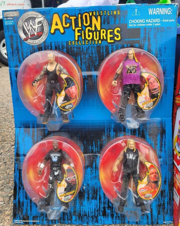 2000 WWF Jakks Pacific Titantron Live Wholesaler Exclusive Box Set: Undertaker, Jeff Hardy, D-Von Dudley & Triple H