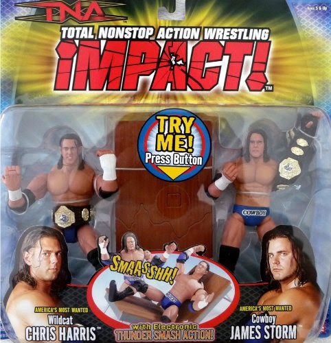 2005 Total Nonstop Action [TNA] Wrestling Impact! Marvel Toys Series 1 Multipack: "Wildcat" Chris Harris & "Cowboy" James Storm