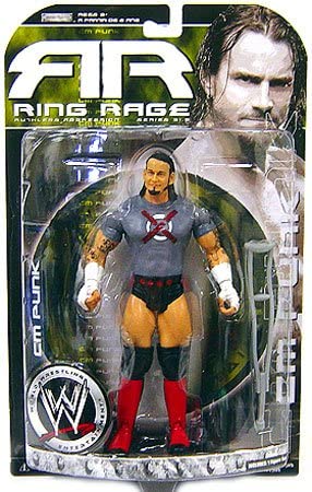2008 WWE Jakks Pacific Ruthless Aggression Series 31.5 "Ring Rage" CM Punk