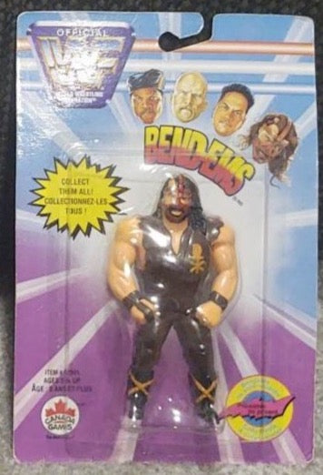 1998 WWF Just Toys Bend-Ems Canadian Series 5 Mankind