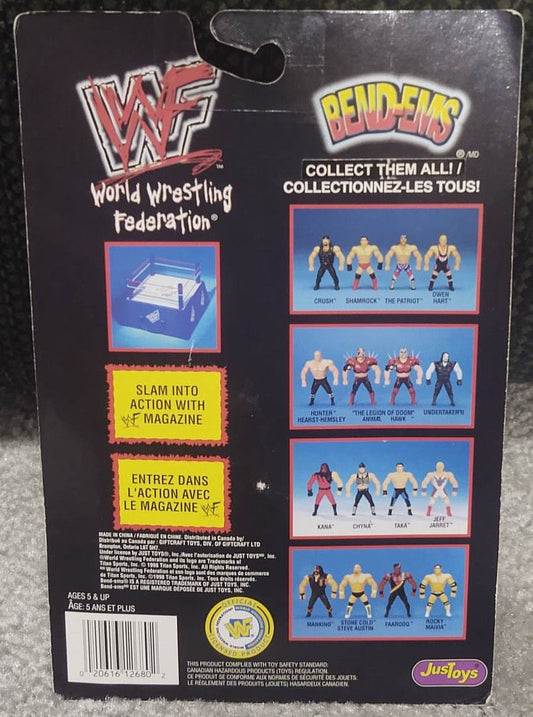 1998 WWF Just Toys Bend-Ems Canadian Champions Vader