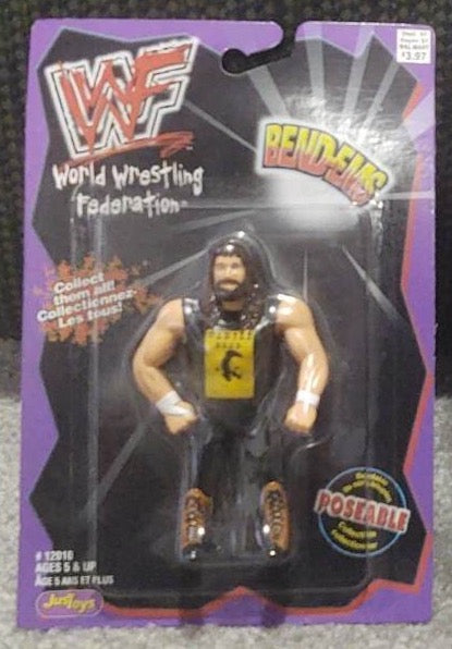 1998 WWF Just Toys Bend-Ems Canadian Series 9 Cactus Jack