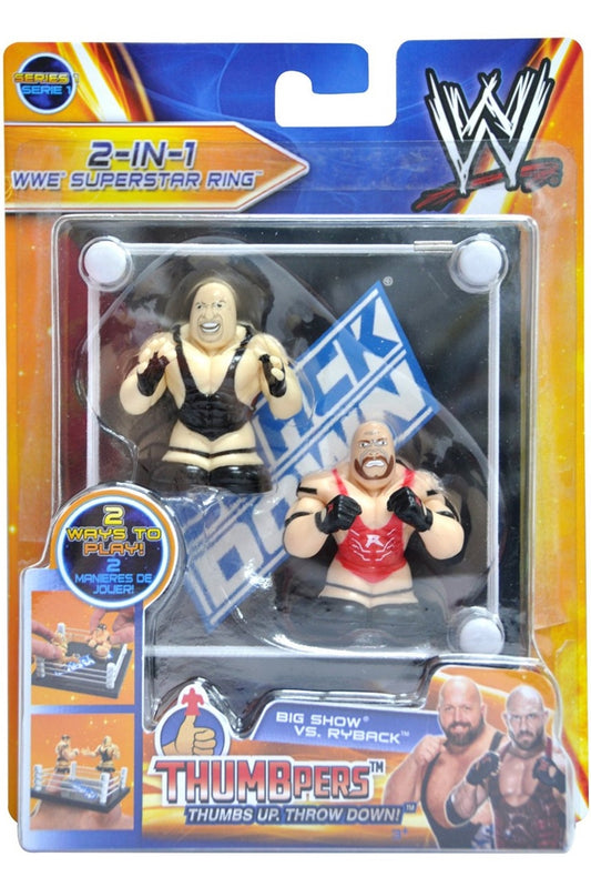2013 WWE Wicked Cool Toys Thumbpers Series 1 WWE Superstar Ring: Big Show vs. Ryback