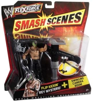 2011 WWE Mattel Flex Force Smash Scenes Flip Kickin' Rey Mysterio