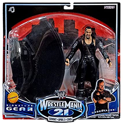 2005 WWE Jakks Pacific Ruthless Aggression WrestleMania 21 Signature Gear Series 1 Undertaker