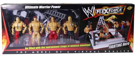 FlexForce Ultimate Warrior Power Bootleg/Knockoff 4-Pack: Brock Lesnar, Sheamus, Edge & The Rock