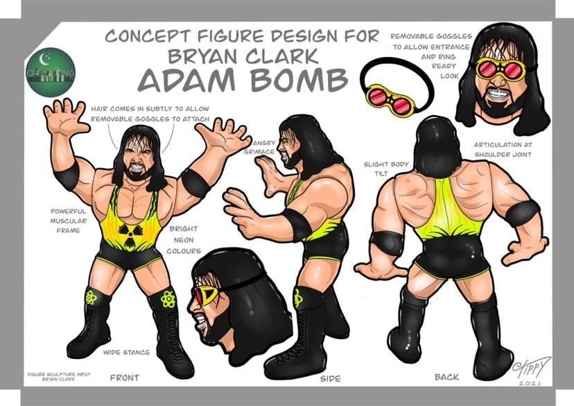 2022 Chella Toys Wrestling Megastars Series 2 Adam Bomb