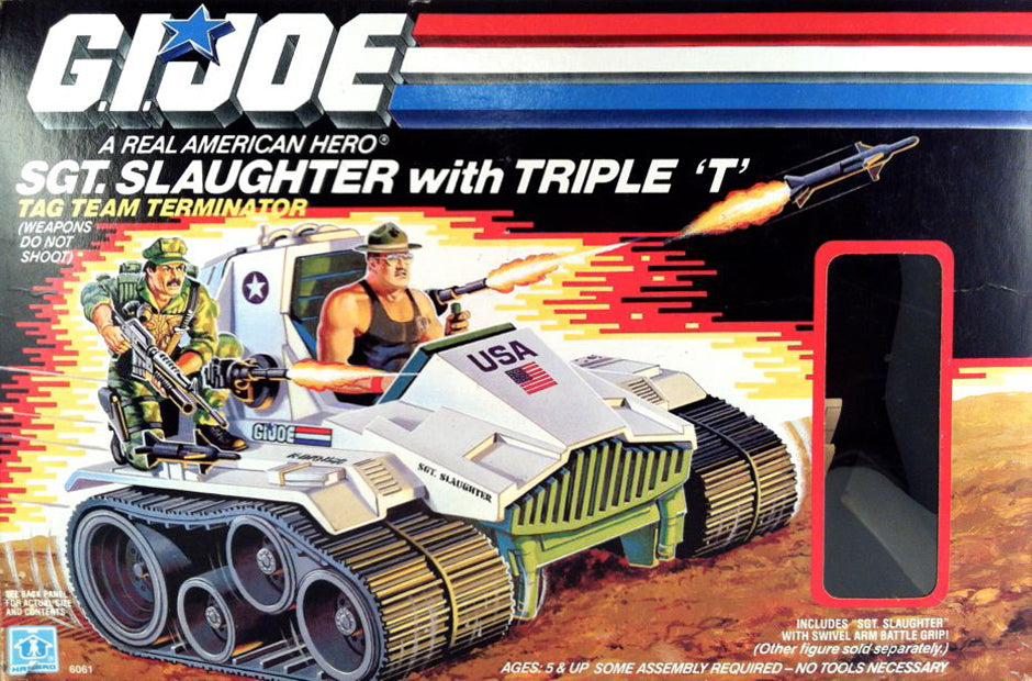 1986 Hasbro GI Joe Sgt. Slaughter with Triple 'T' [v2] – Wrestling