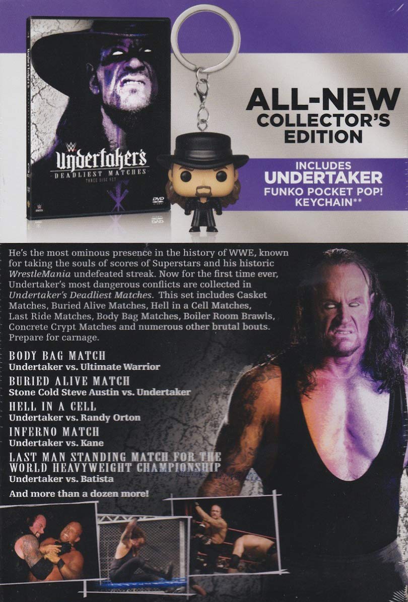 2018 WWE "Undertaker's Deadliest Matches" DVD With Funko Pocket POP! Keychain