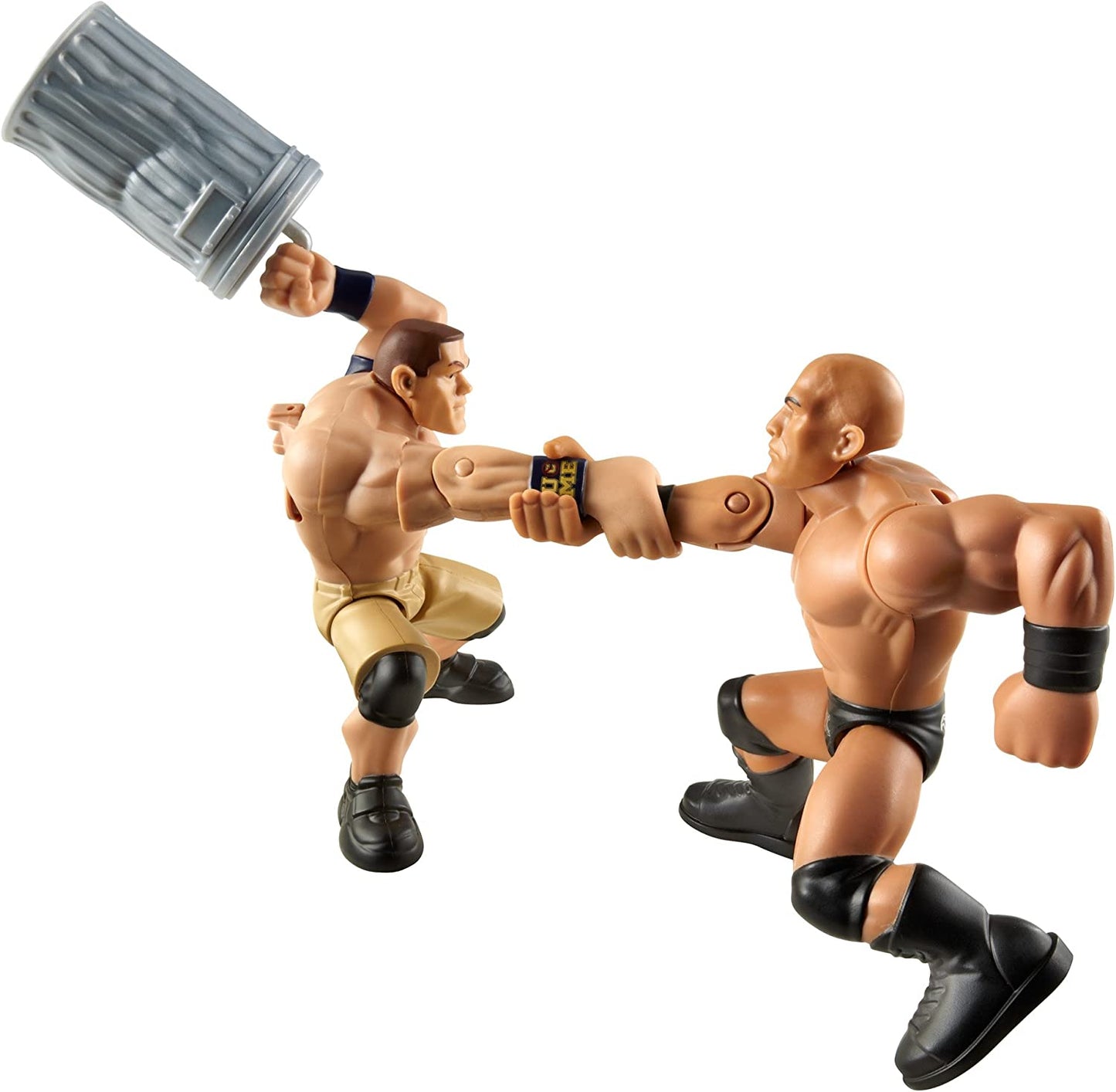 2013 WWE Mattel Power Slammers Series 3 Hand Grabbin' John Cena & Hand Grabbin' The Rock