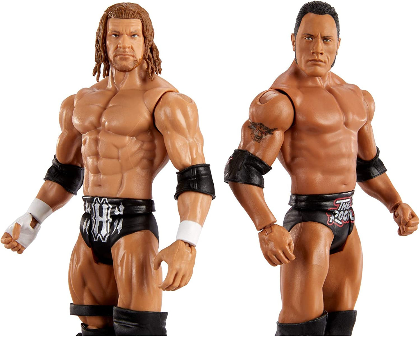 2020 WWE Mattel Basic Championship Showdown Series 2 The Rock vs. Triple H