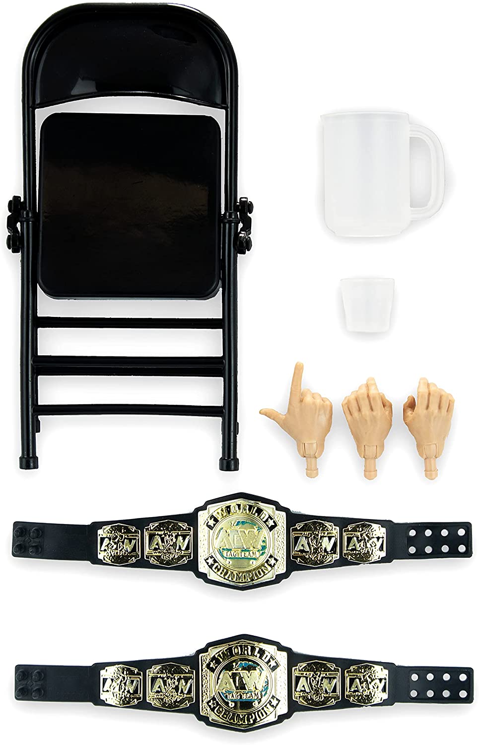 2021 AEW Jazwares Unrivaled Collection Amazon Exclusive "Hangman" Adam Page & Kenny Omega Tag Team Pack