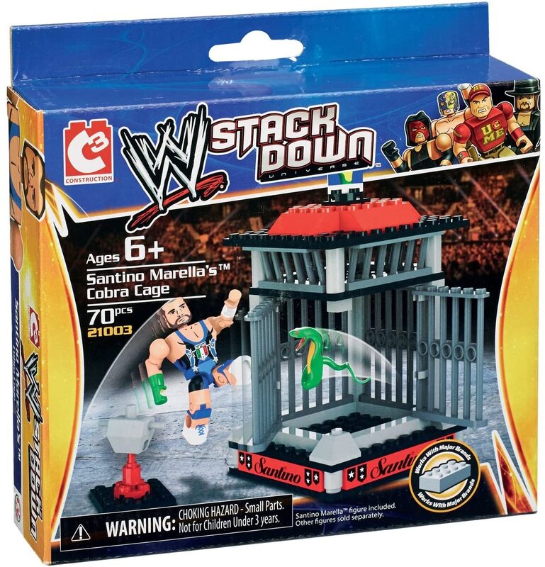 2014 WWE Bridge Direct StackDown Series 1 Santino Marella's Cobra Cage