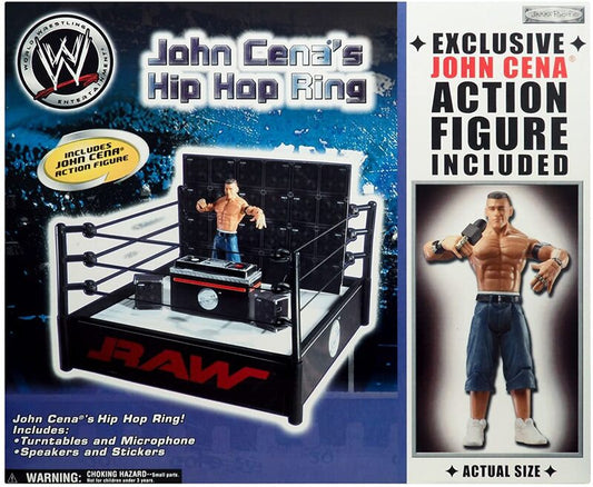 2005 WWE Jakks Pacific John Cena's Hip Hop Ring [With John Cena]