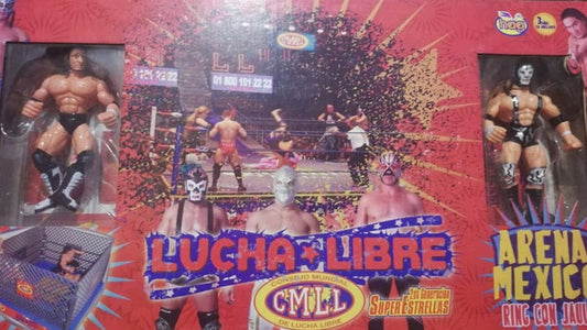 2007 CMLL Hag Distribuidoras 6.5" Super Estrellas Arena Mexico [With Hijo del Perro Aguayo & Dr. Wagner Jr. in Black Gear]