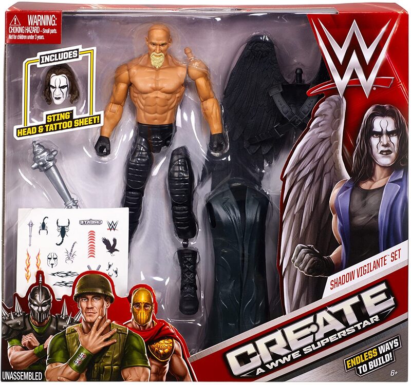 2016 WWE Mattel Create a WWE Superstar Series 2 Shadow Vigilante Set