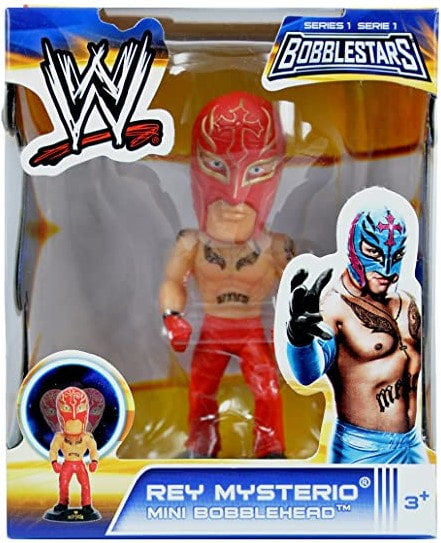 2014 WWE Wicked Cool Toys Bobblestars Series 1 Rey Mysterio Mini Bobblehead
