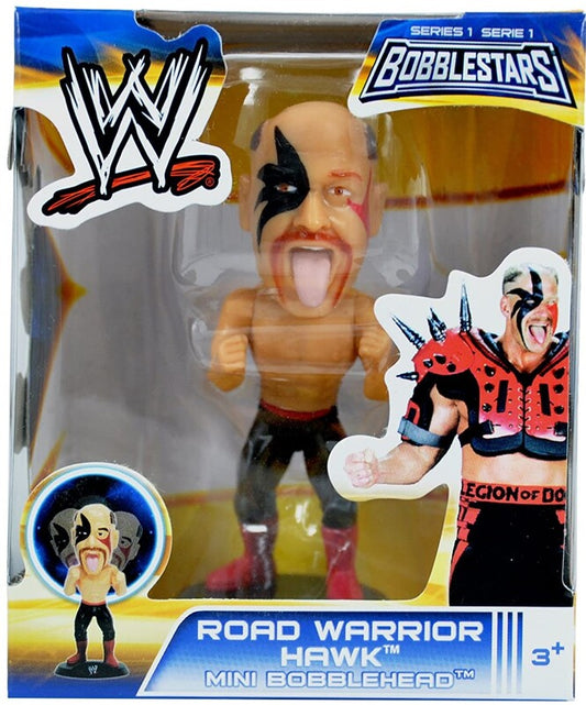 2014 WWE Wicked Cool Toys Bobblestars Series 1 Road Warrior Hawk Mini Bobblehead